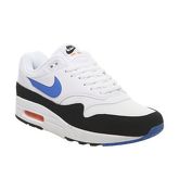 Nike Air Max 1 WHITE PHOTO BLUE TOTAL ORANGE BLACK