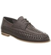 Office Lambeth Weave Lace Up CHOC WASHED LEATHER