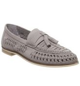 Office Lewisham Woven Tassel GREY WASHED LEATHER