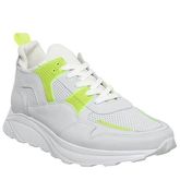 Office Lacrosse Trainer WHITE YELLOW NUBUCK
