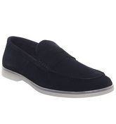 Ask the Missus Liger Penny Loafer NAVY SUEDE