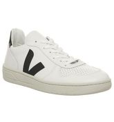 Veja V-10 WHITE BLACK