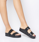 Office Malice Fashion Footbed BLACK SNAKE