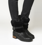UGG Blayre II Shearling Boots BLACK LEATHER