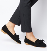 Office Foal Softy Bow Loafer BLACK SUEDE