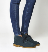 Clarks Originals Desert Boot NAVY SUEDE NATURAL SOLE