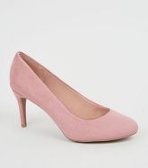 Pink Suedette Stiletto Court Shoes New Look Vegan