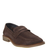 Ask the Missus Lazy Penny Loafer CHOCOLATE SUEDE