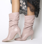 Office Keepsake- Dressy Slouch Calf Boot NUDE LEATHER