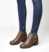 Office Academy Double Zip Boot TAN