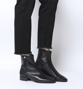 Office Adore- Side Zip Casual Boot BLACK LEATHER