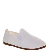Flossy Plimsole WHITE CANVAS