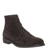 Office Insect Lace Boot CHOCOLATE SUEDE