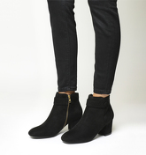 Office Libby Button Detail Boot BLACK