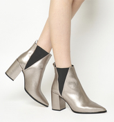 Office Amaze- High Cut Chelsea GOLD LEATHER