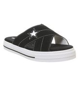 Converse One Star Sandal BLACK EGRET WHITE