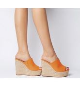 Office Happening Mule Espadrille ORANGE