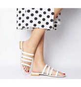Office Sweet Dreams- Strappy Sandal OFF WHITE PATENT CROC