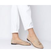 Office Fallen- Tassel Loafer NUDE SUEDE SNAKE