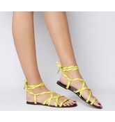 Office Stobe- Tie Up Cord Sandal YELLOW ROPE
