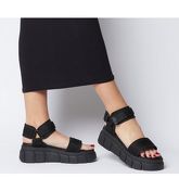 Office Marshall Chunky Multi Strap Sandal BLACK