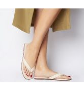 Office Stream- Toe Post Sandal OFF WHITE LEATHER