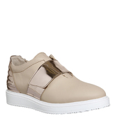 Oki Kutsu Tsubaki Metallic Strap Sneaker NUDE ROSE GOLD LEATHER