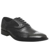 Office Infuse Brogue BLACK SUEDE LEATHER