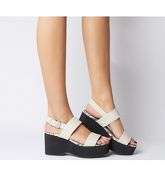 Office O-magnify- Flatform Sandal OFF WHITE