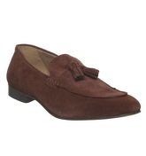 Hudson London Bolton Tassel Loafer RUST SUEDE