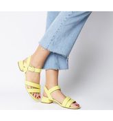 Office Maria - Wf Sandal With Flared Heel YELLOW