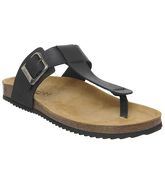 Office Laos Toe Post Sandal BLACK