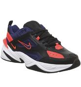 Nike M2k Tekno BLACK DEEP ROYAL BLUE BRIGHT CRIMSON WHITE