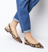 Office Fragile Point Slingback LEOPARD FLOCK