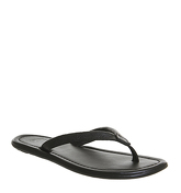 Ask the Missus Frank Thong Sandal BLACK LEATHER