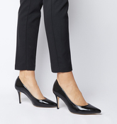 Office Mix- Court Shoe BLACK LEATHER