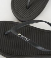 Souls Black Massage Sole Flip Flops New Look