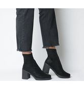 Office Artichoke- Sock Boot Square Toe BLACK
