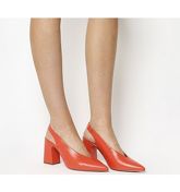 Office Mimi Chunky Slingback RED LEATHER