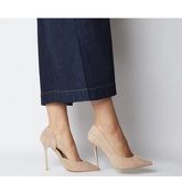 Office Happiness- Court Shoe NUDE SUEDE