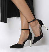 Office Hustle Metal Heel Court BLACK