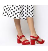 Office Mouse Platform Sandal RED