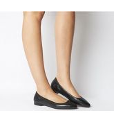 Office Flawless Softy Point Ballerina BLACK LEATHER
