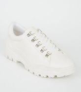 White Leather-Look Chunky Trainers New Look Vegan