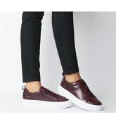 Vagabond Zoe Platform Sneaker WINE EMBOSSED LEATHER