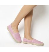 Office Lucky Espadrille With Toe Cap PINK SUEDE