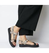 Office Sanity- Sporty Strap Sandal SNAKE LEATHER