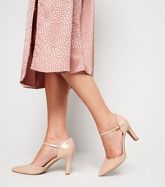 Pale Pink Patent 2 Part Pointed Court Shoes New Look Vegan