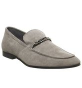 Office Lion Chain Loafer GREY SUEDE