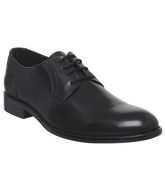 Office Industry Plain Toe Lace Up BLACK LEATHER